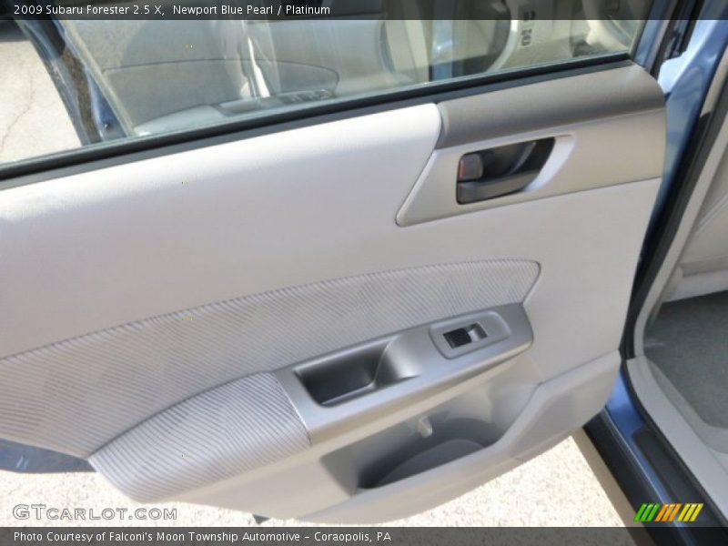 Newport Blue Pearl / Platinum 2009 Subaru Forester 2.5 X