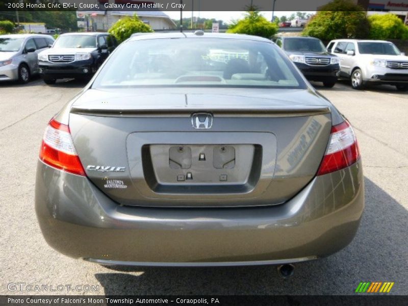 Galaxy Gray Metallic / Gray 2008 Honda Civic EX-L Coupe