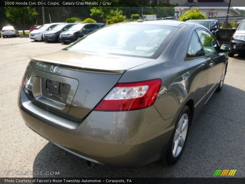 Galaxy Gray Metallic / Gray 2008 Honda Civic EX-L Coupe