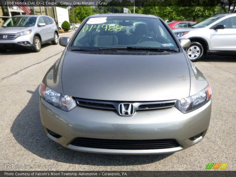 Galaxy Gray Metallic / Gray 2008 Honda Civic EX-L Coupe