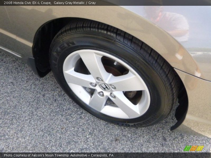 Galaxy Gray Metallic / Gray 2008 Honda Civic EX-L Coupe