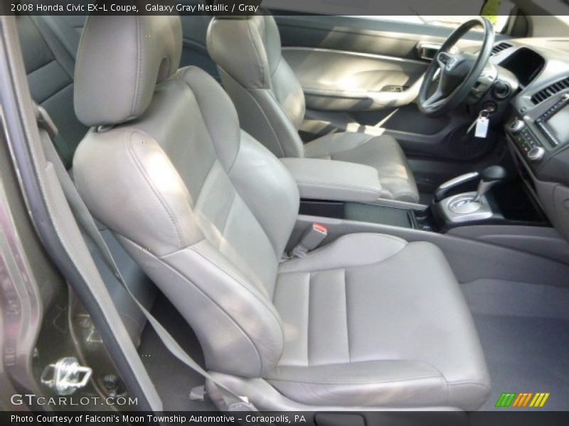 Galaxy Gray Metallic / Gray 2008 Honda Civic EX-L Coupe