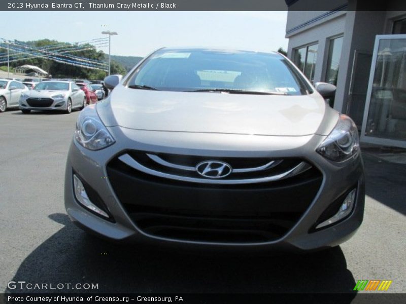 Titanium Gray Metallic / Black 2013 Hyundai Elantra GT
