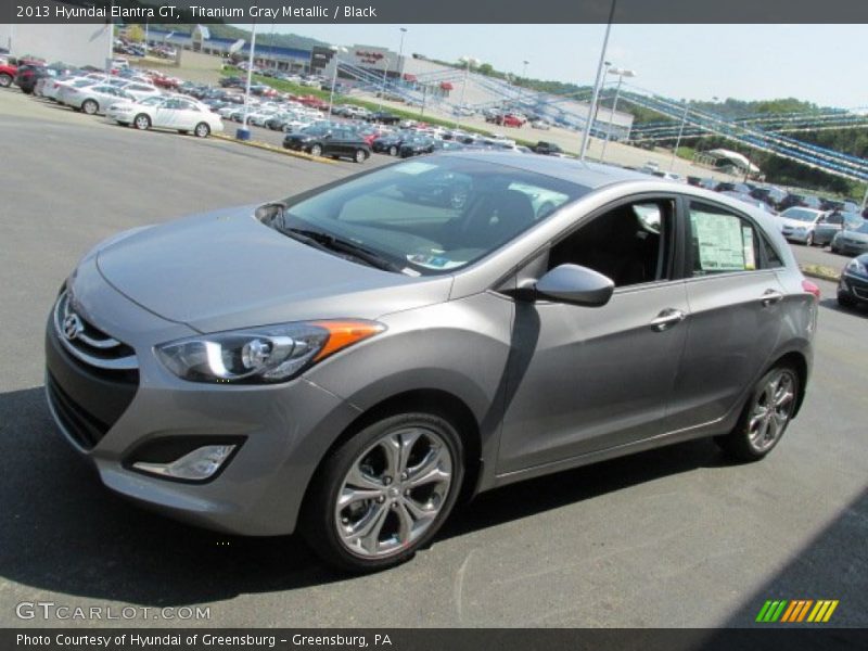Titanium Gray Metallic / Black 2013 Hyundai Elantra GT