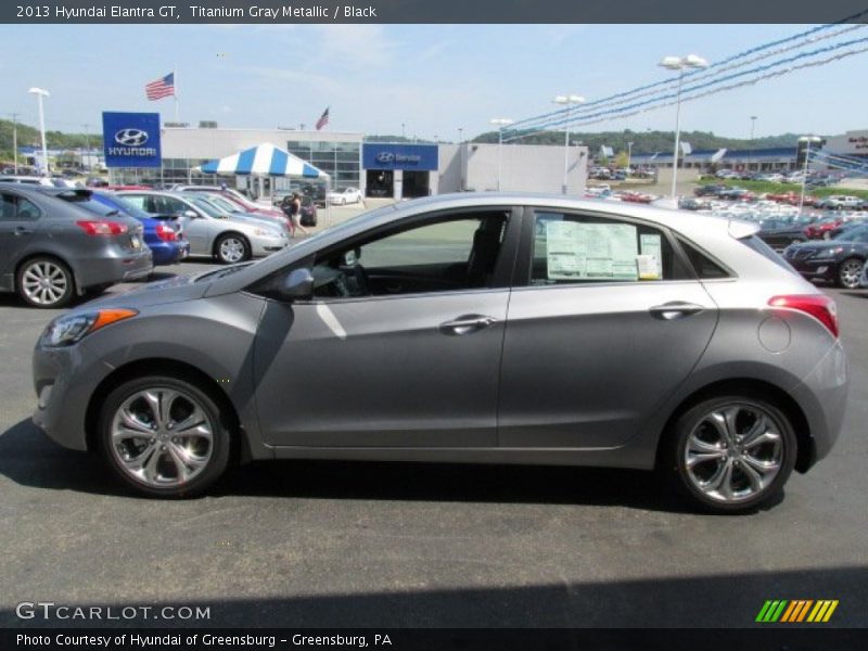 Titanium Gray Metallic / Black 2013 Hyundai Elantra GT
