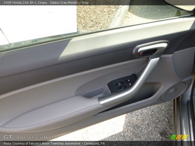 Galaxy Gray Metallic / Gray 2008 Honda Civic EX-L Coupe