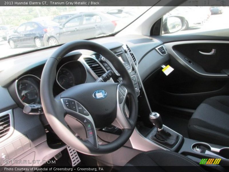 Titanium Gray Metallic / Black 2013 Hyundai Elantra GT
