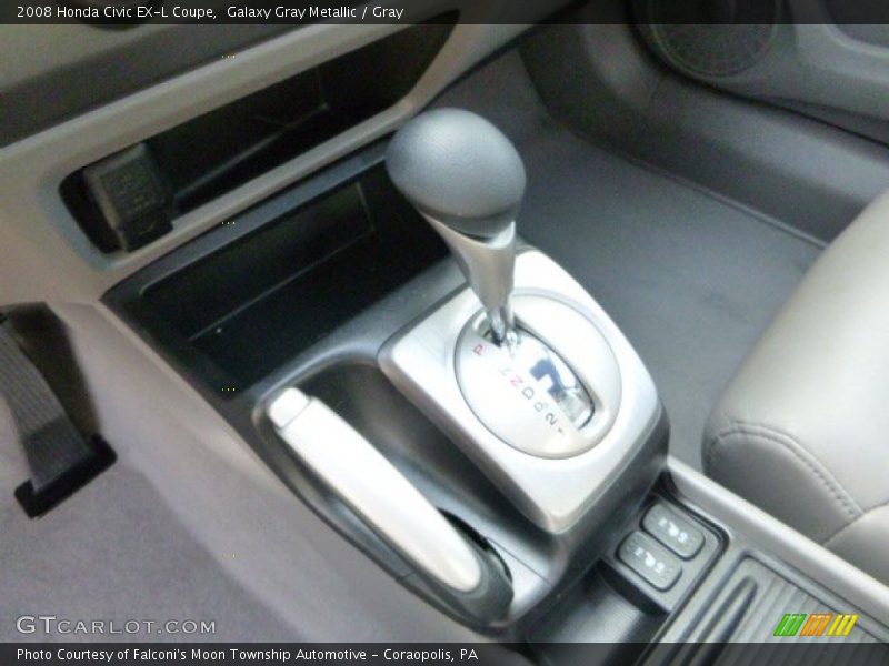 Galaxy Gray Metallic / Gray 2008 Honda Civic EX-L Coupe