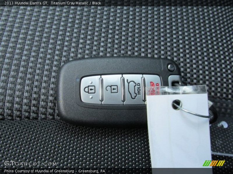 Titanium Gray Metallic / Black 2013 Hyundai Elantra GT