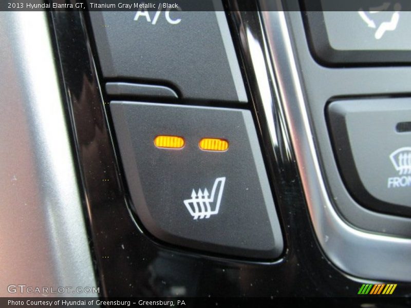 Titanium Gray Metallic / Black 2013 Hyundai Elantra GT