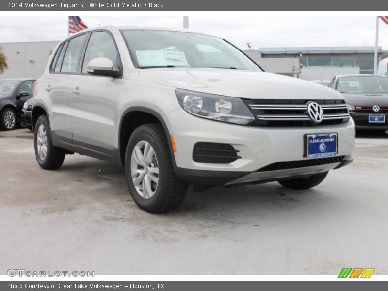 White Gold Metallic / Black 2014 Volkswagen Tiguan S