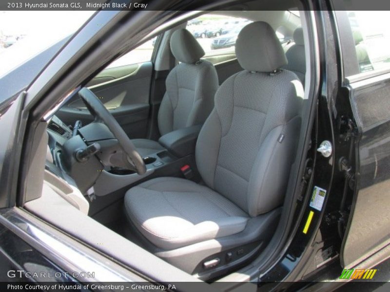Midnight Black / Gray 2013 Hyundai Sonata GLS