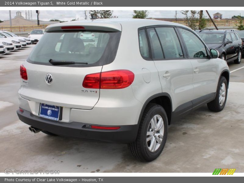 White Gold Metallic / Black 2014 Volkswagen Tiguan S