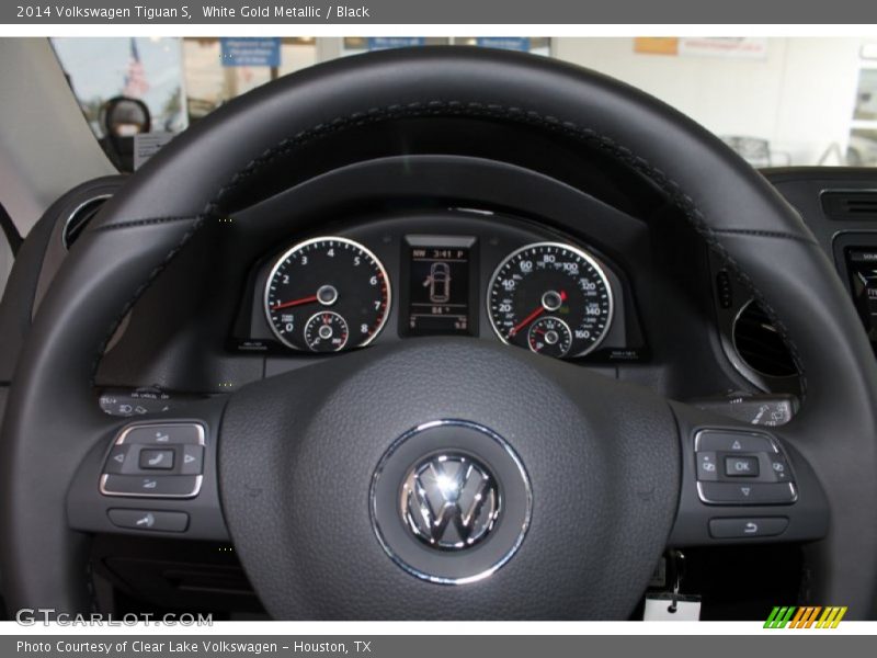 White Gold Metallic / Black 2014 Volkswagen Tiguan S