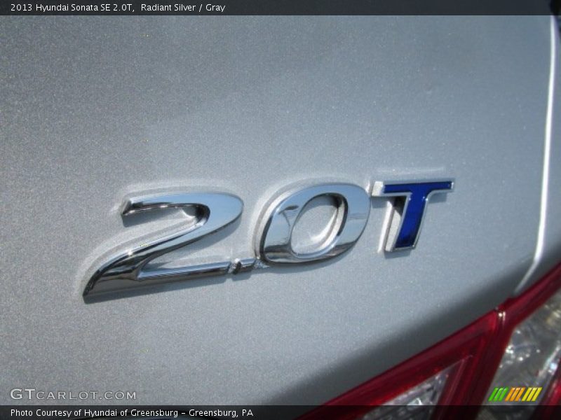 Radiant Silver / Gray 2013 Hyundai Sonata SE 2.0T