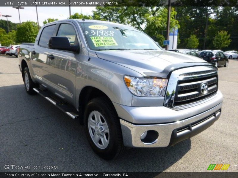 Silver Sky Metallic / Graphite 2012 Toyota Tundra CrewMax 4x4