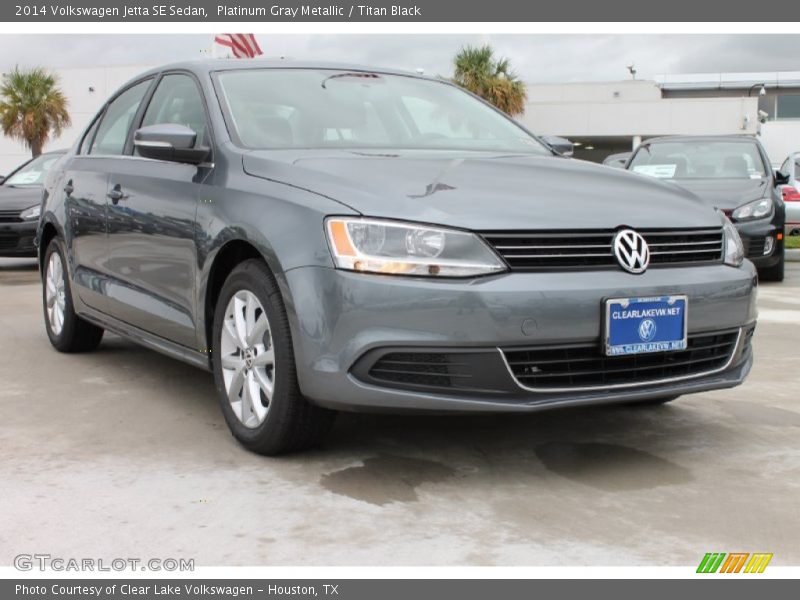 Platinum Gray Metallic / Titan Black 2014 Volkswagen Jetta SE Sedan