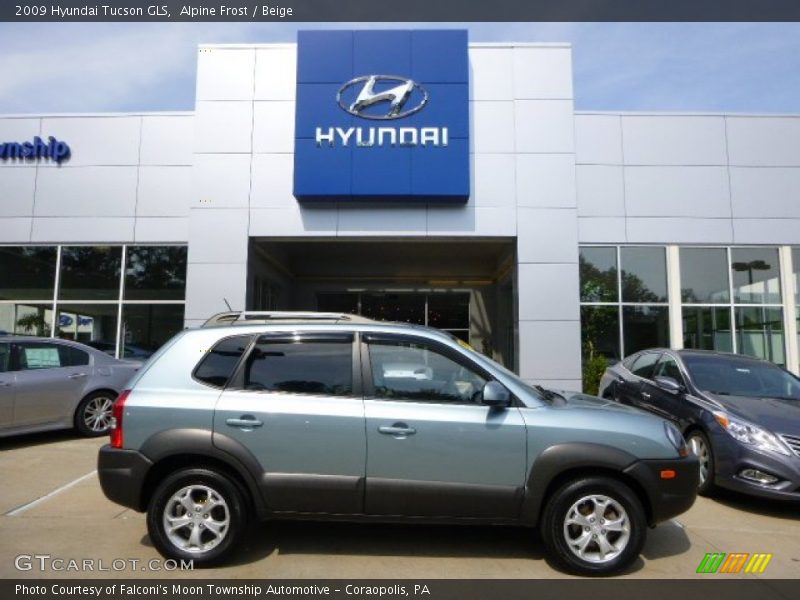 Alpine Frost / Beige 2009 Hyundai Tucson GLS