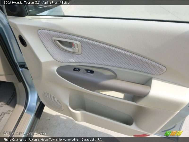 Alpine Frost / Beige 2009 Hyundai Tucson GLS