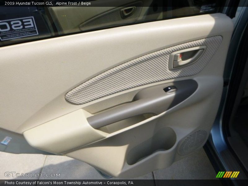 Alpine Frost / Beige 2009 Hyundai Tucson GLS