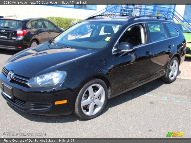 Black / Titan Black 2010 Volkswagen Jetta TDI SportWagen
