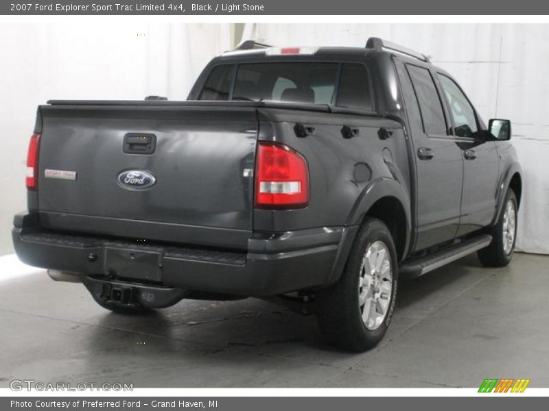 Black / Light Stone 2007 Ford Explorer Sport Trac Limited 4x4