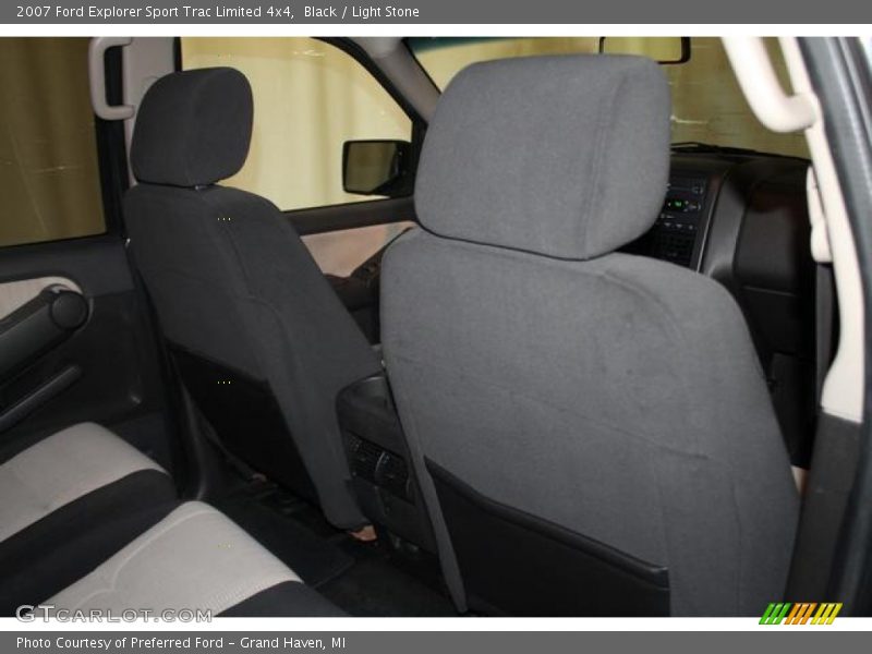 Black / Light Stone 2007 Ford Explorer Sport Trac Limited 4x4