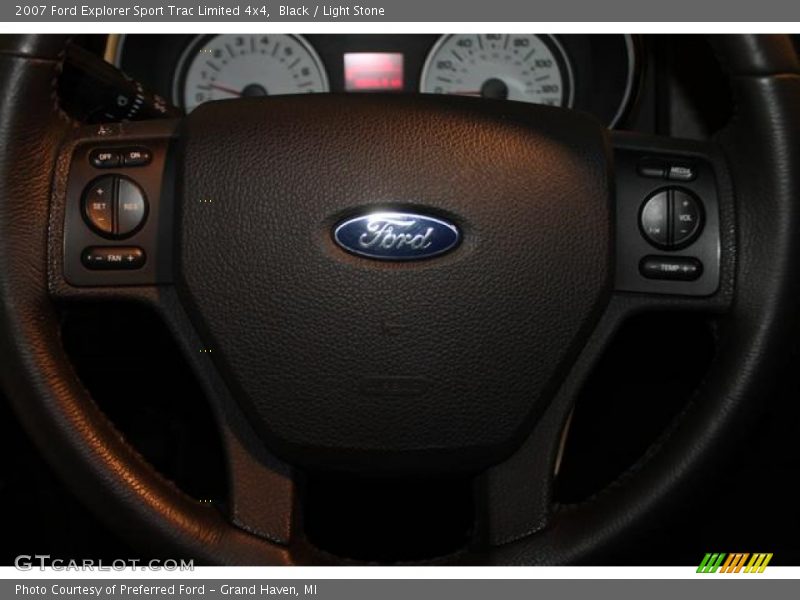 Black / Light Stone 2007 Ford Explorer Sport Trac Limited 4x4