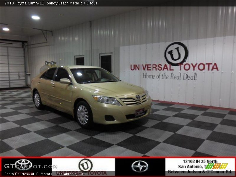 Sandy Beach Metallic / Bisque 2010 Toyota Camry LE