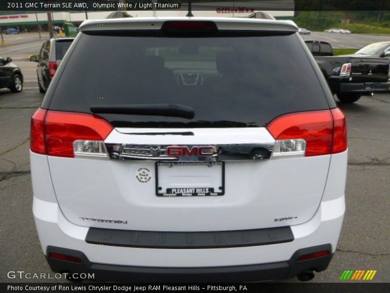 Olympic White / Light Titanium 2011 GMC Terrain SLE AWD