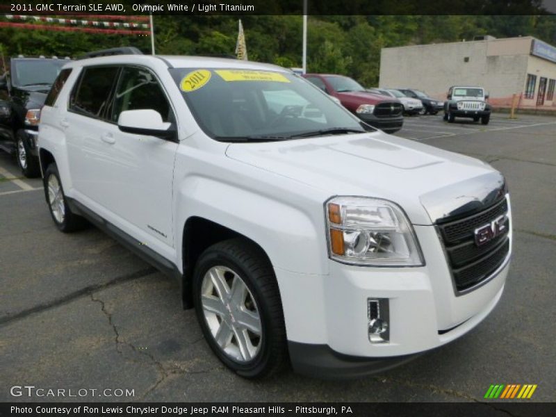 Olympic White / Light Titanium 2011 GMC Terrain SLE AWD