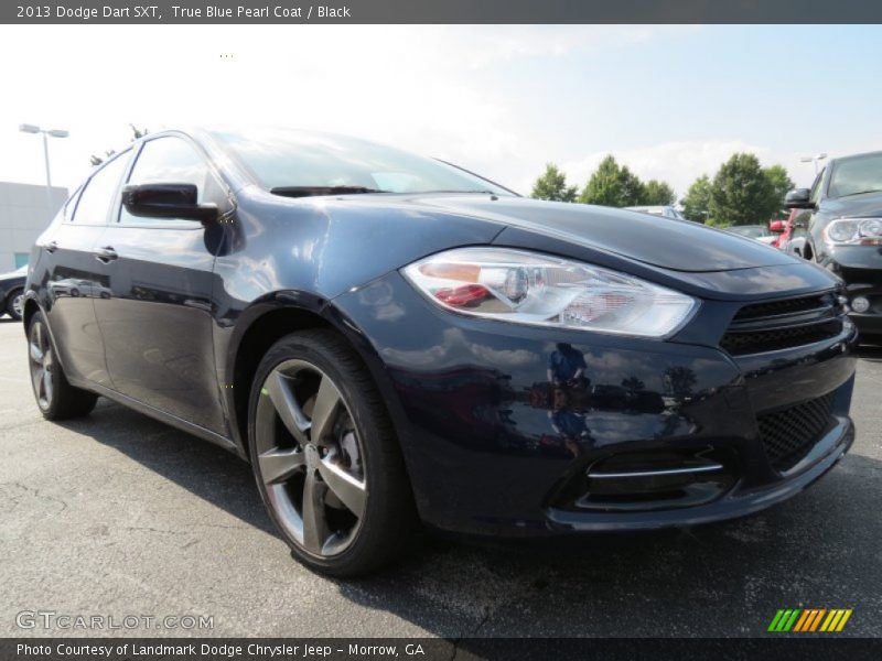 True Blue Pearl Coat / Black 2013 Dodge Dart SXT