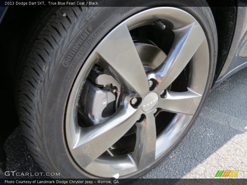 True Blue Pearl Coat / Black 2013 Dodge Dart SXT