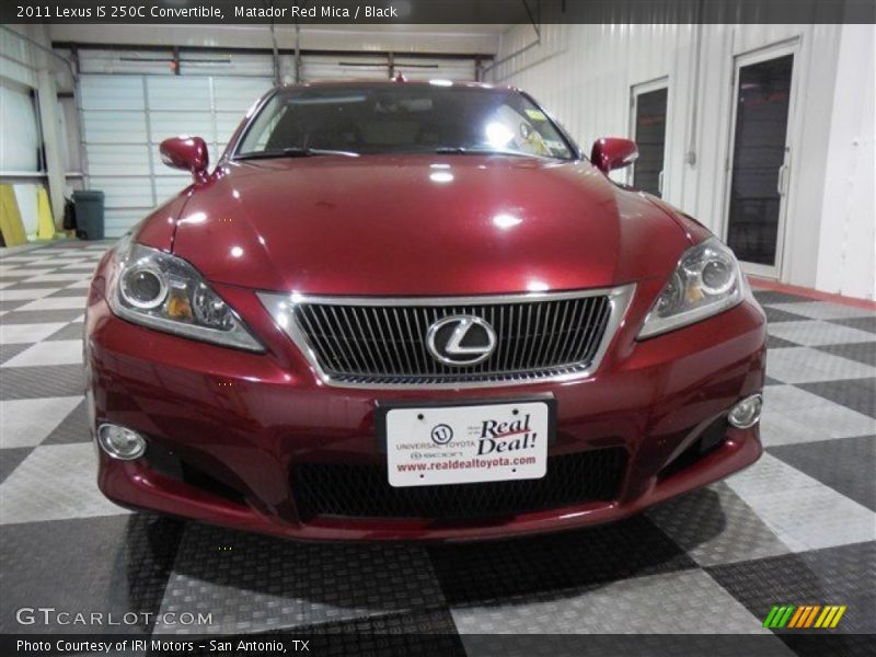 Matador Red Mica / Black 2011 Lexus IS 250C Convertible