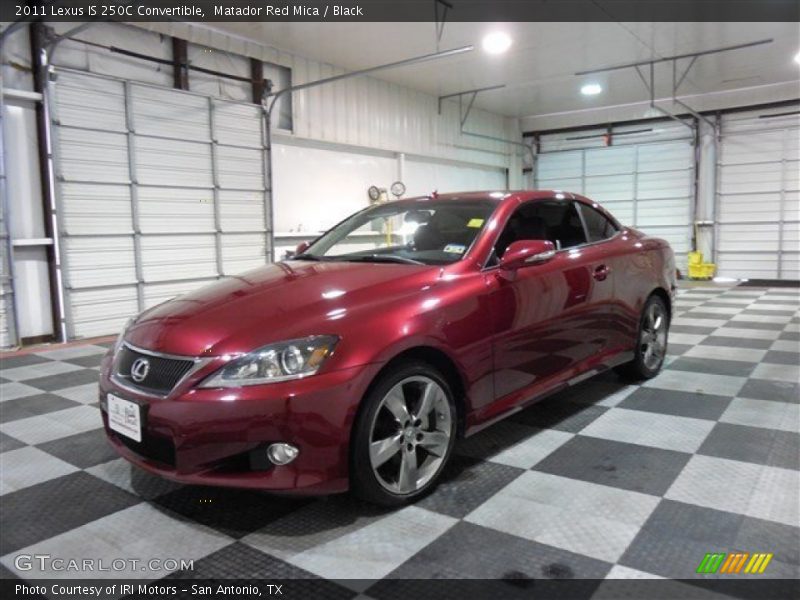 Matador Red Mica / Black 2011 Lexus IS 250C Convertible