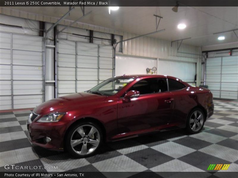 Matador Red Mica / Black 2011 Lexus IS 250C Convertible