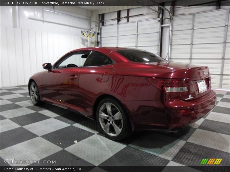 Matador Red Mica / Black 2011 Lexus IS 250C Convertible