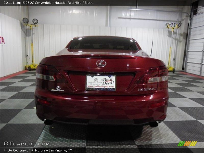 Matador Red Mica / Black 2011 Lexus IS 250C Convertible