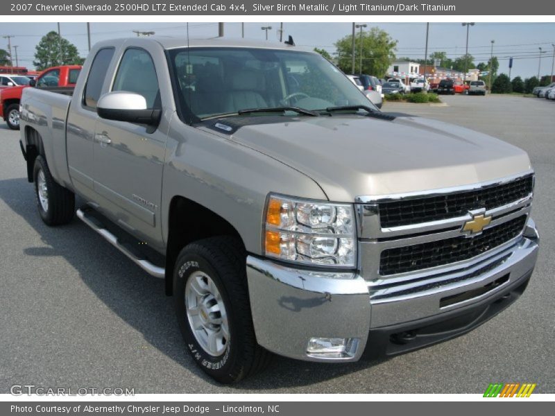 Silver Birch Metallic / Light Titanium/Dark Titanium 2007 Chevrolet Silverado 2500HD LTZ Extended Cab 4x4