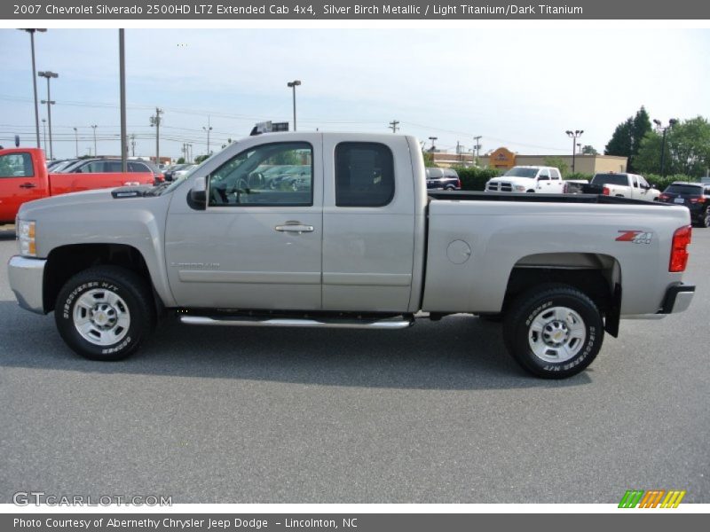 Silver Birch Metallic / Light Titanium/Dark Titanium 2007 Chevrolet Silverado 2500HD LTZ Extended Cab 4x4