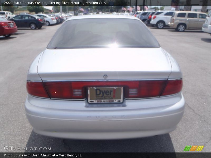 Sterling Silver Metallic / Medium Gray 2000 Buick Century Custom
