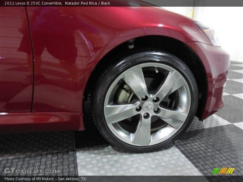 Matador Red Mica / Black 2011 Lexus IS 250C Convertible