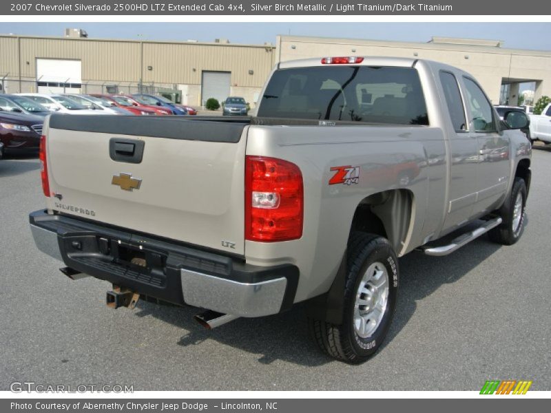 Silver Birch Metallic / Light Titanium/Dark Titanium 2007 Chevrolet Silverado 2500HD LTZ Extended Cab 4x4