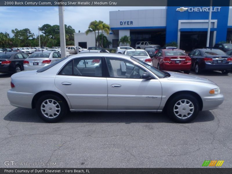 Sterling Silver Metallic / Medium Gray 2000 Buick Century Custom