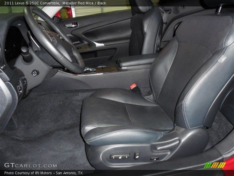 Matador Red Mica / Black 2011 Lexus IS 250C Convertible