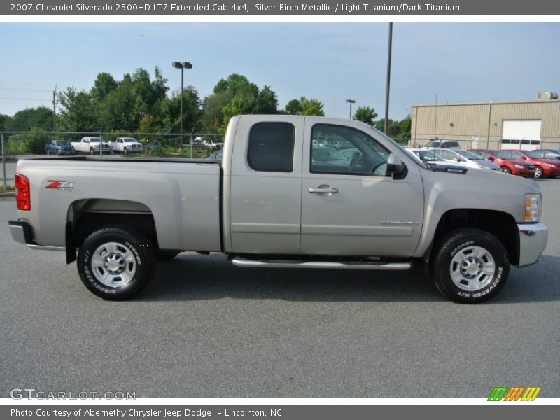 Silver Birch Metallic / Light Titanium/Dark Titanium 2007 Chevrolet Silverado 2500HD LTZ Extended Cab 4x4