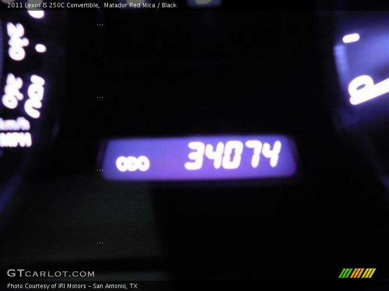 Matador Red Mica / Black 2011 Lexus IS 250C Convertible