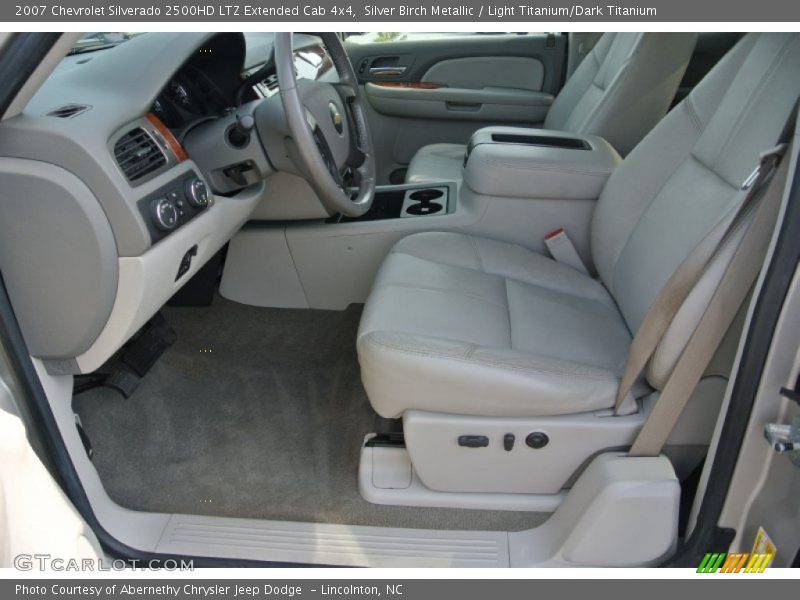 Silver Birch Metallic / Light Titanium/Dark Titanium 2007 Chevrolet Silverado 2500HD LTZ Extended Cab 4x4