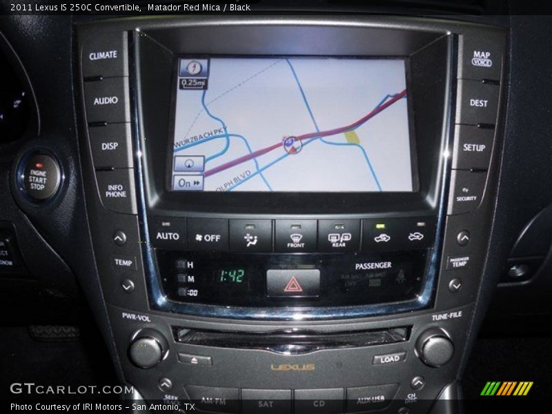 Matador Red Mica / Black 2011 Lexus IS 250C Convertible