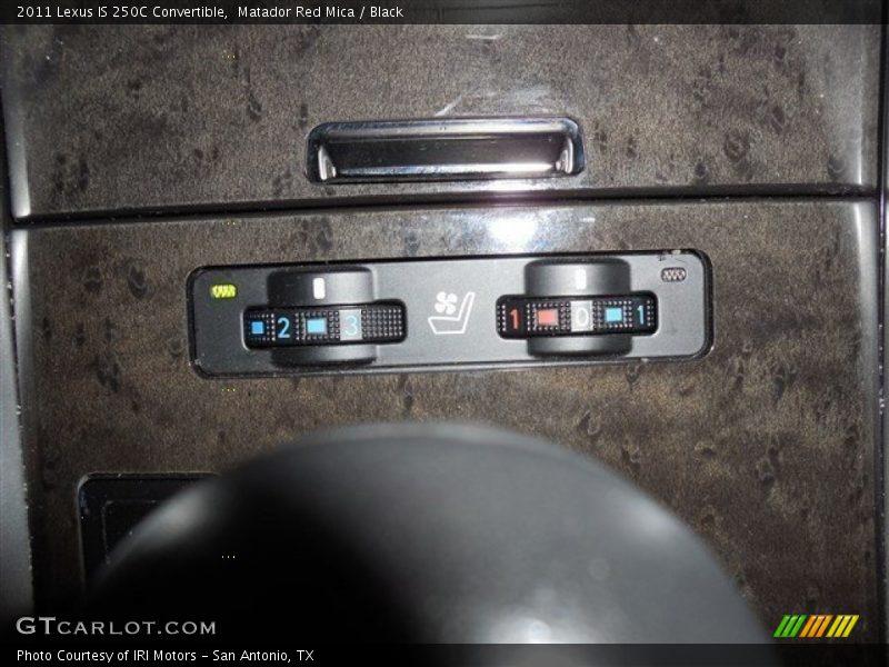 Matador Red Mica / Black 2011 Lexus IS 250C Convertible